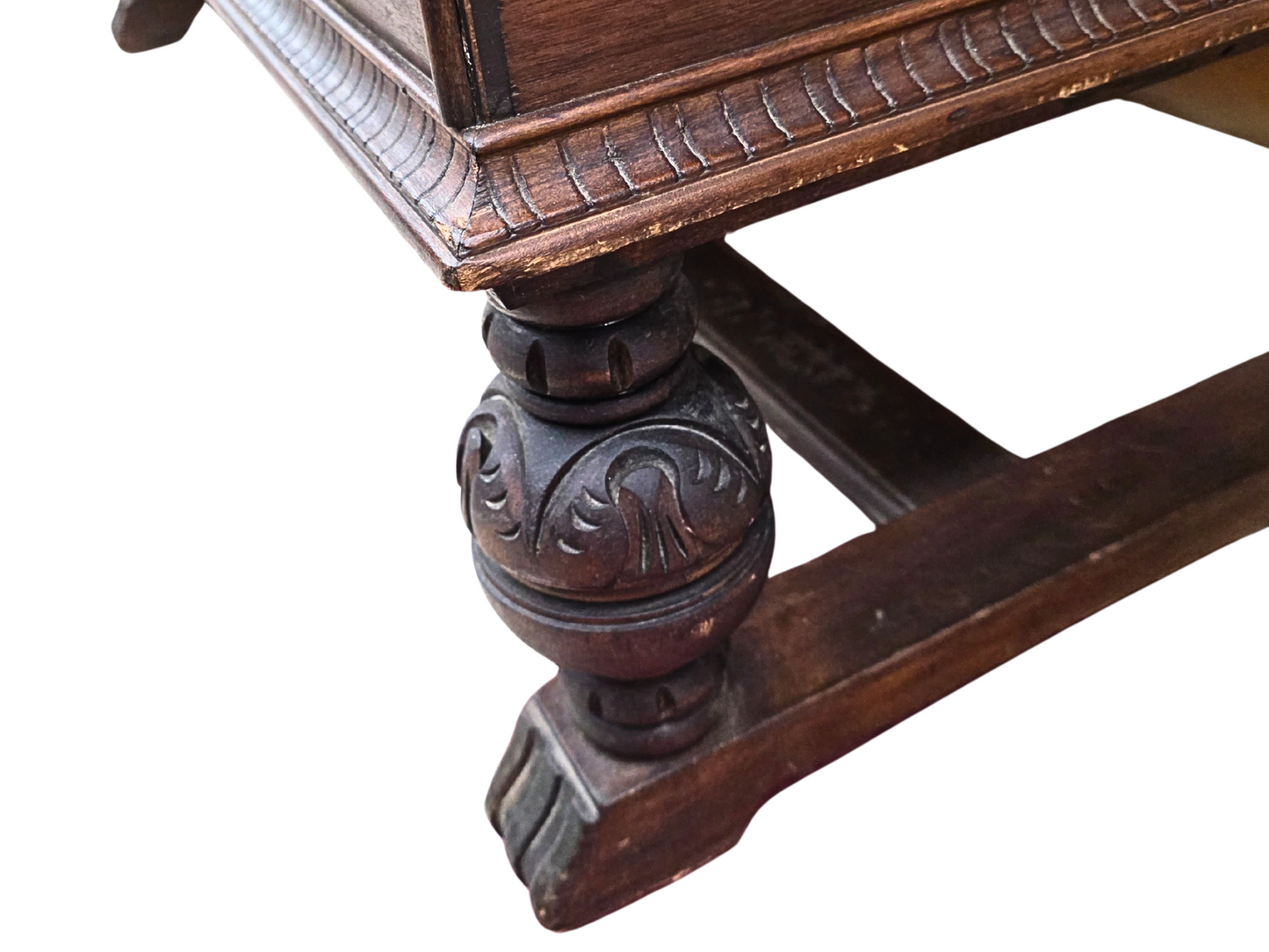 Antique Ed Roos Cedar Chest In Jacobian Style