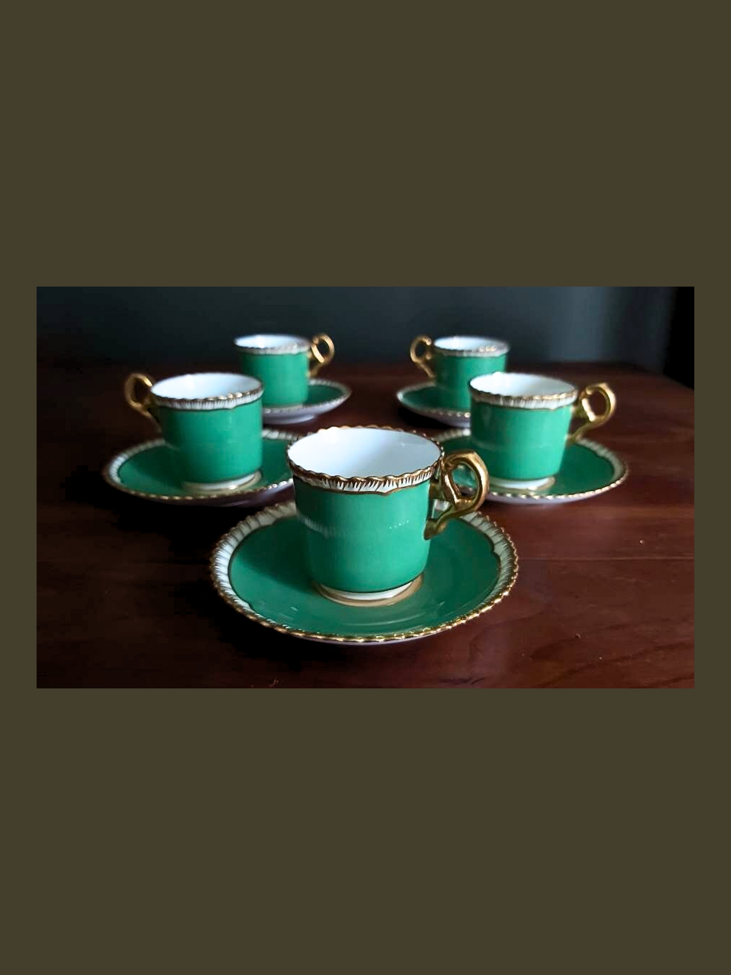 Espresso cups Copeland Spode Green Demitasse cups | Demitasse cups