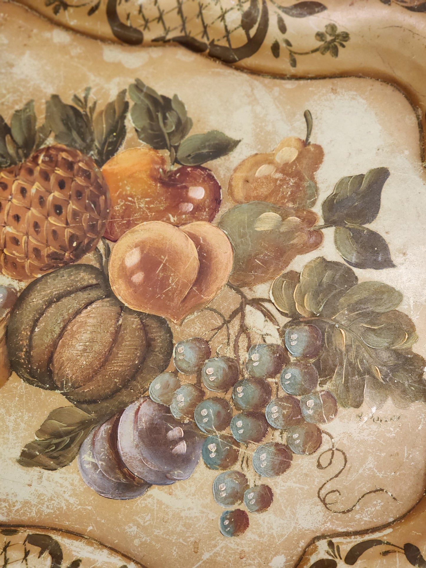 Hand Painted Tole Tray