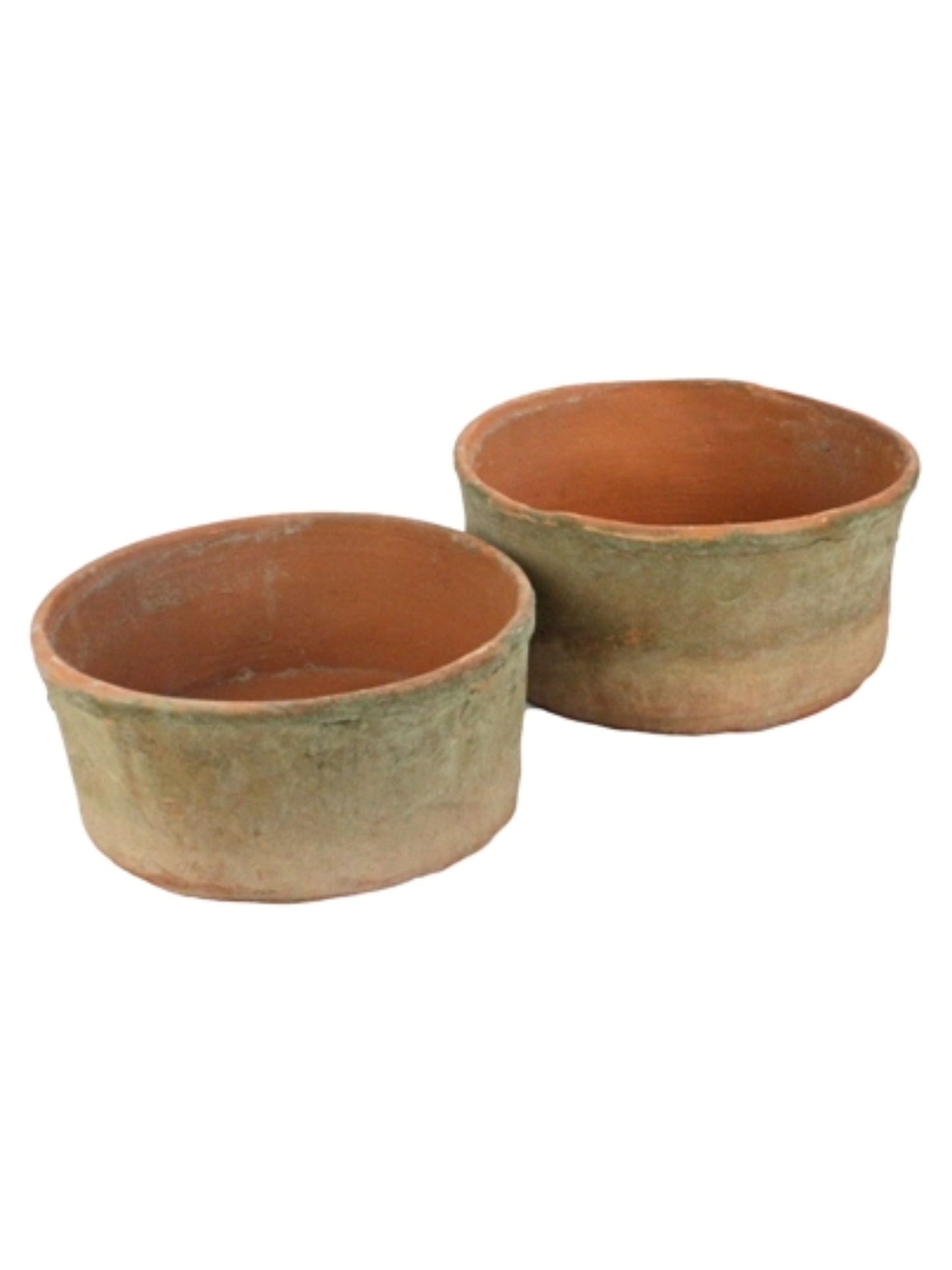 Large Rustic Terra Cotta Grande Cylinders Antique Red