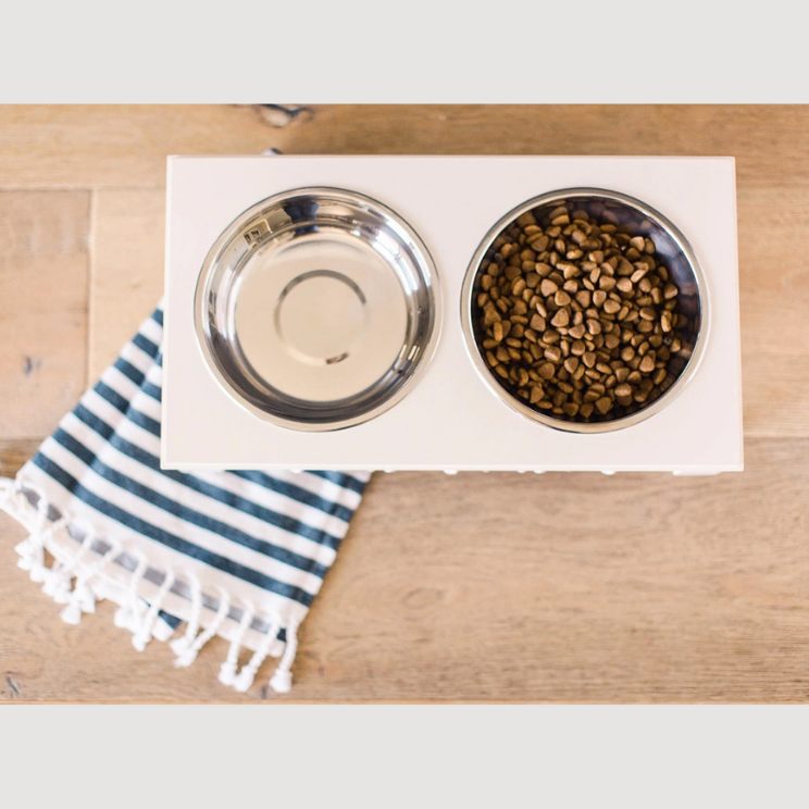 French Country Pet Feeder Swag and Ribbons