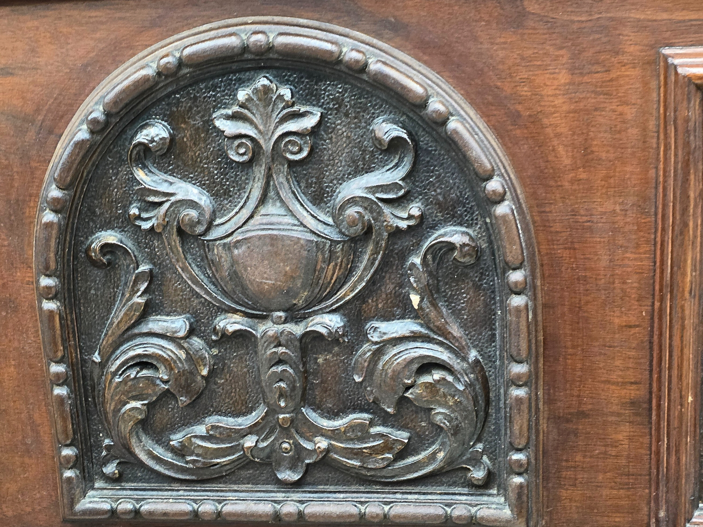 Antique Ed Roos Cedar Chest In Jacobian Style