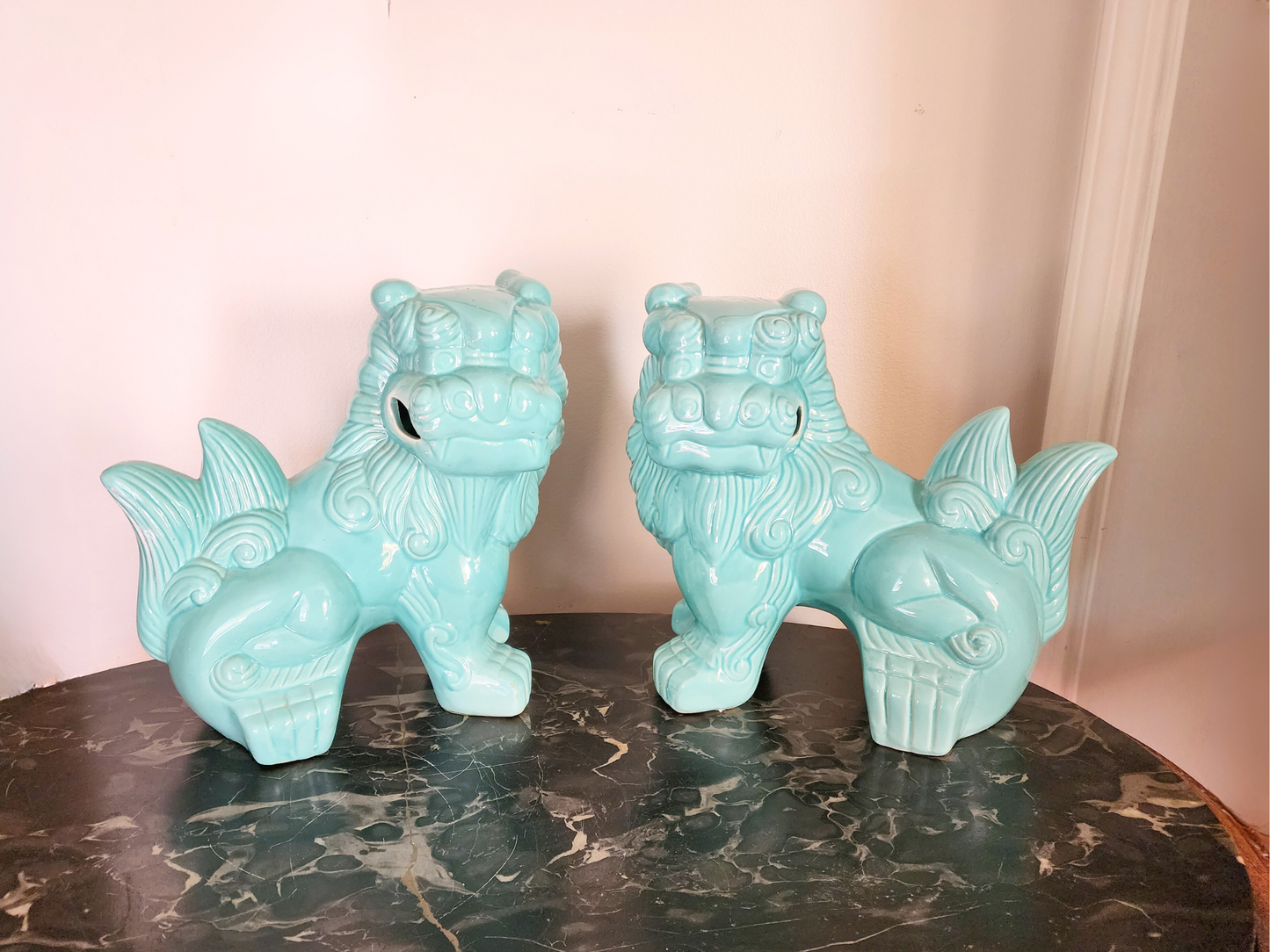 Ceramic Foo DogsVintage Ceramic Foo Dogs decor