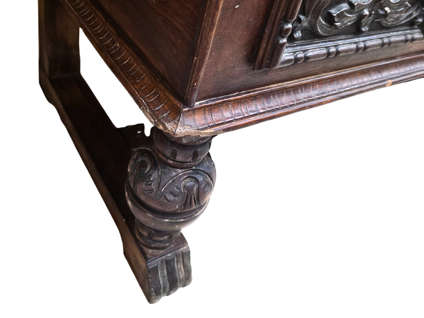 Antique Ed Roos Cedar Chest In Jacobian Style