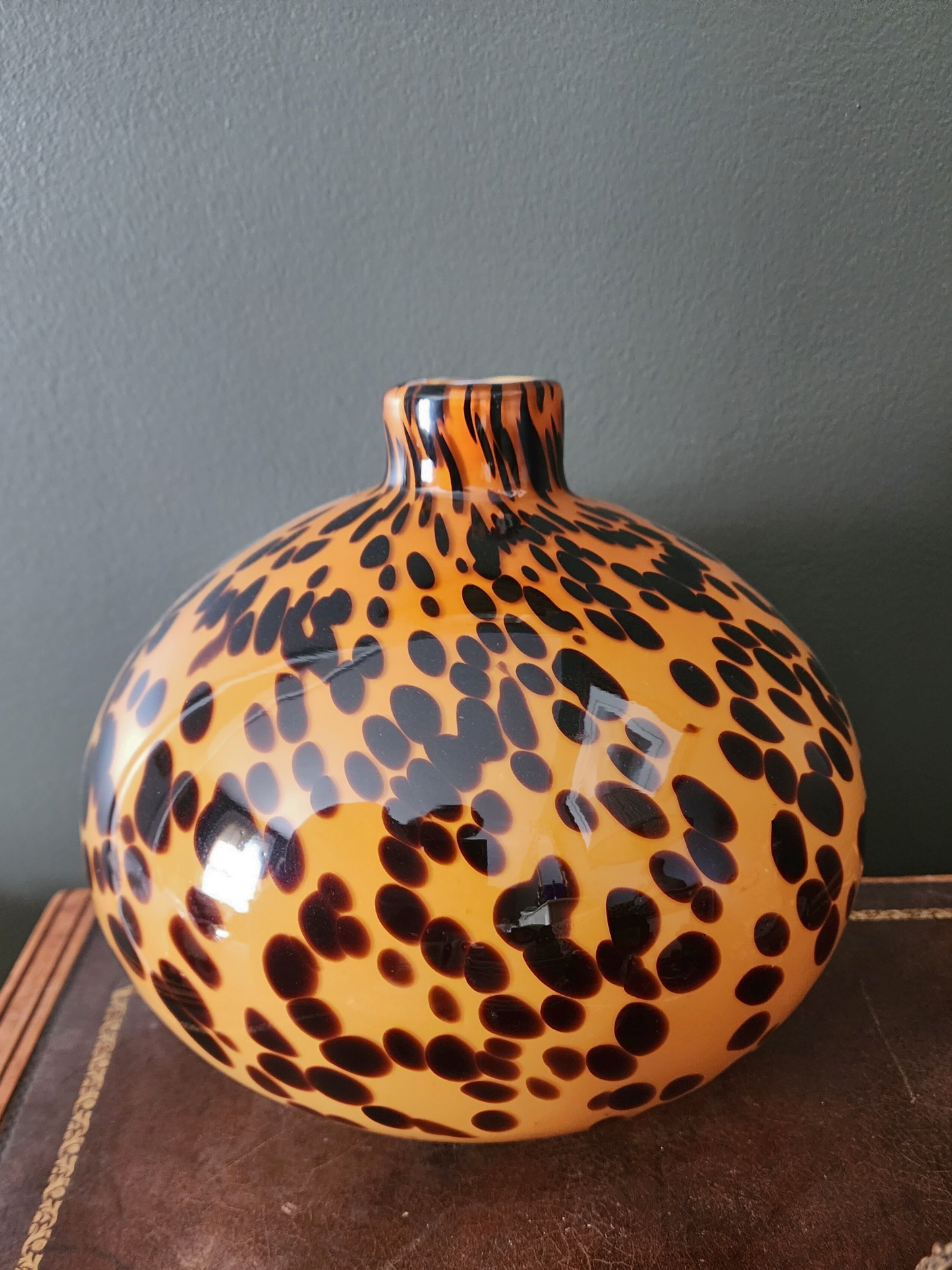 1950s  Murano Tortoise Italian Vase