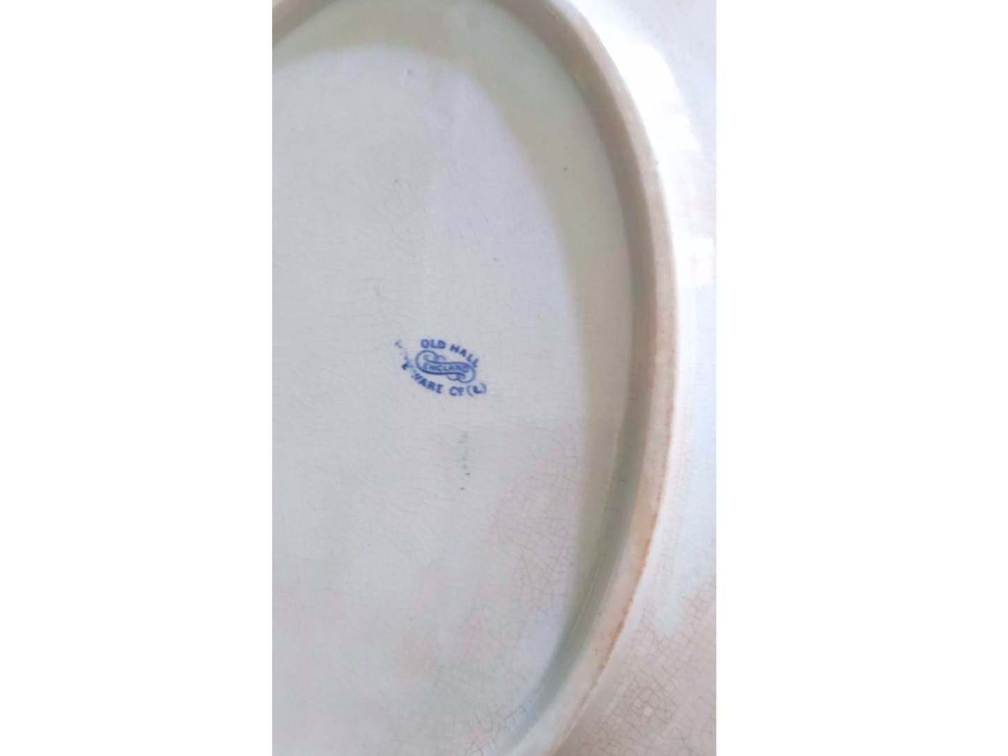 Antique Blue Willow | Blue & White Willow Ware Platter | Blue willow pearlware plate | rare Staffordshire