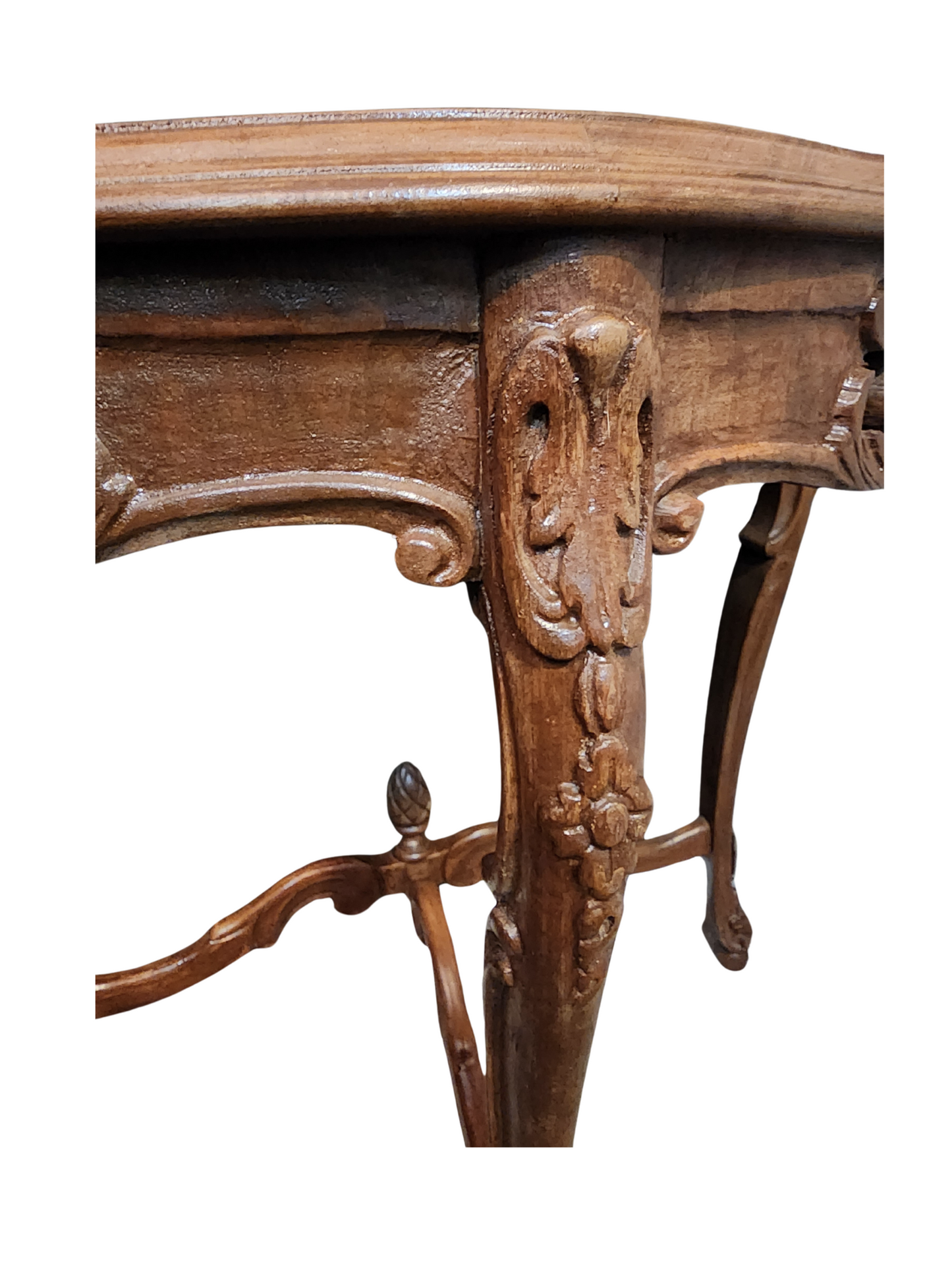 Vintage Demi Lune table Louis XV style French Demi lune side table | Demilune table