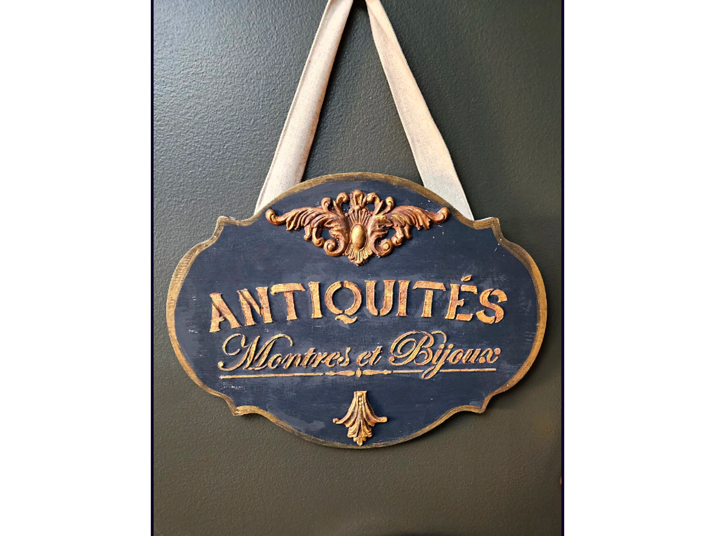 French decor Sign | French Country Decor | French antique wall decor | French plaque | French Antique sign