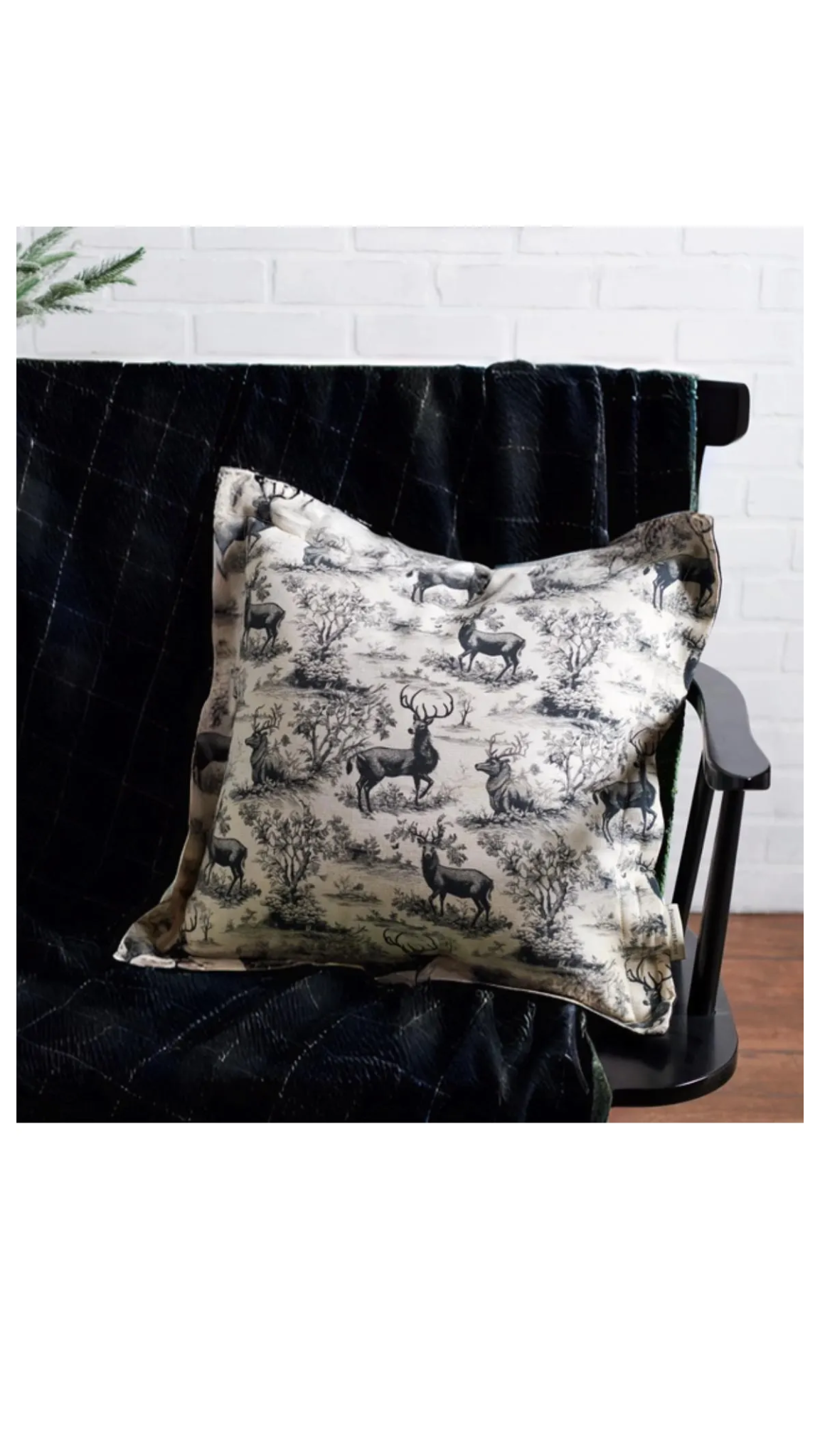 throw Pillow Stag Toile Throw Pillow | Stag Toile Throw Pillow
