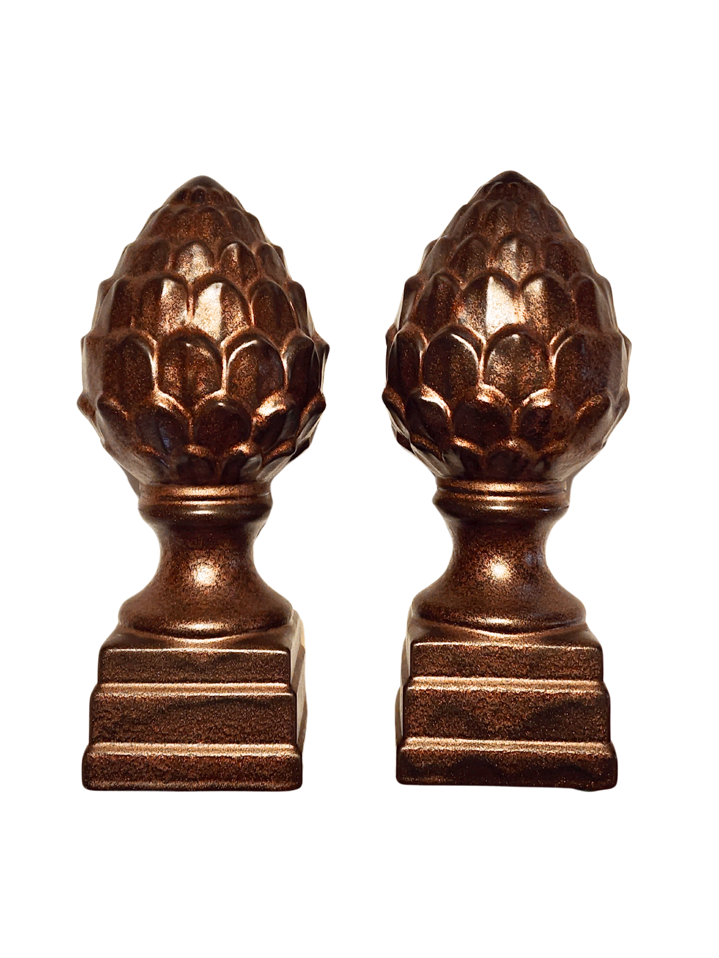 pair Artichoke Finial decor Haeger
