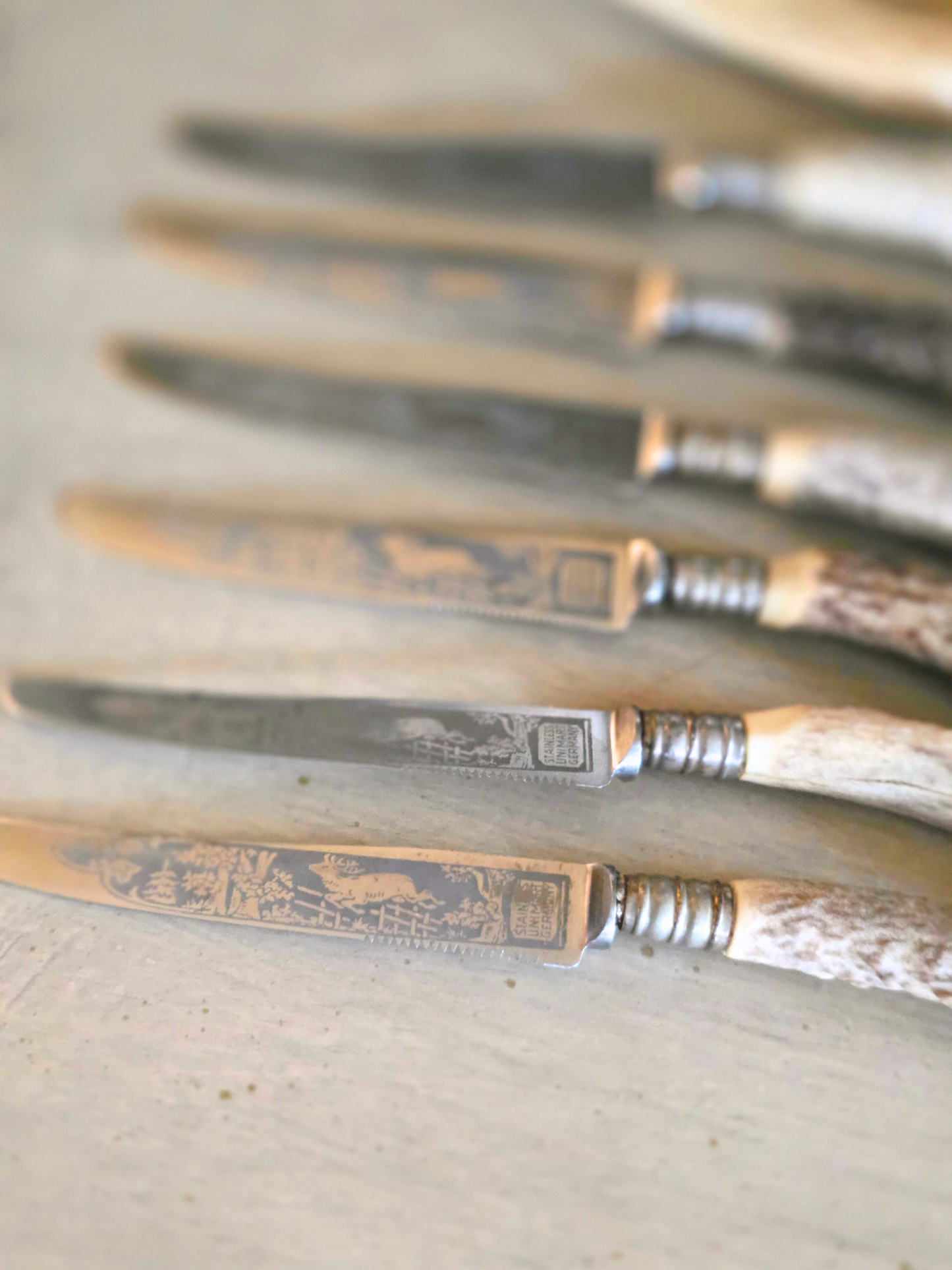 Stag-handle knives
