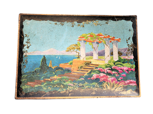 Art Deco Hand Painted Candy Box