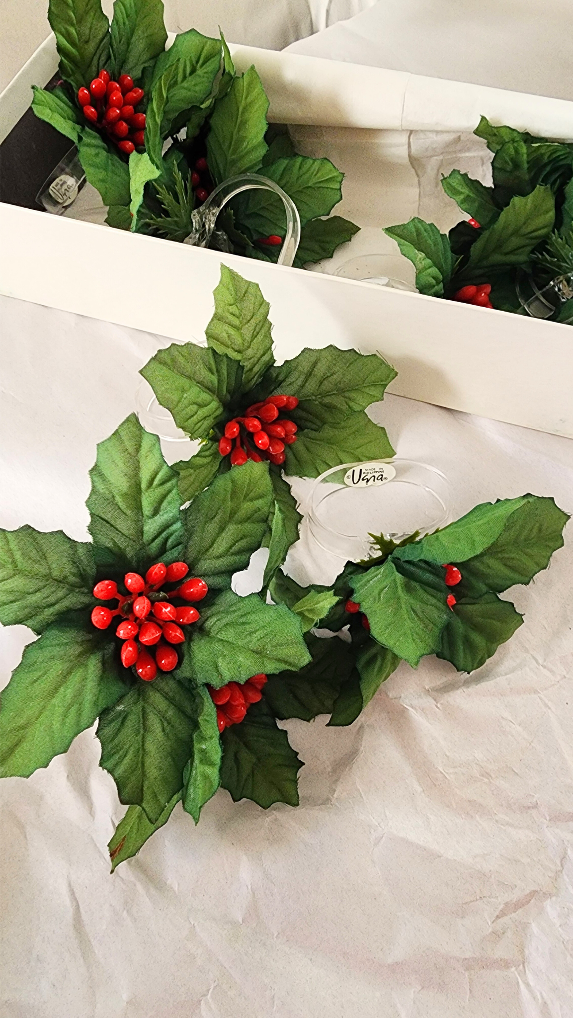 Vintage Marshall Field's Holiday Napkin Rings