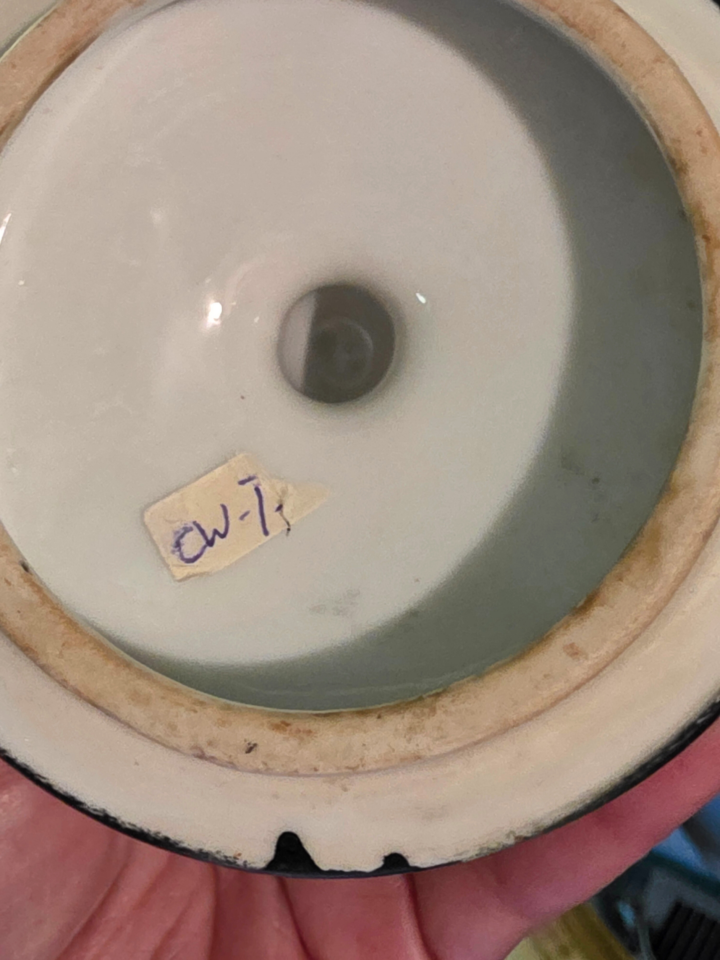 Pair of Large Chioniserie Ginger Jars Mid 20th Century Hand-Painted Lotus Black Ginger Jars – Chinoiserie Style