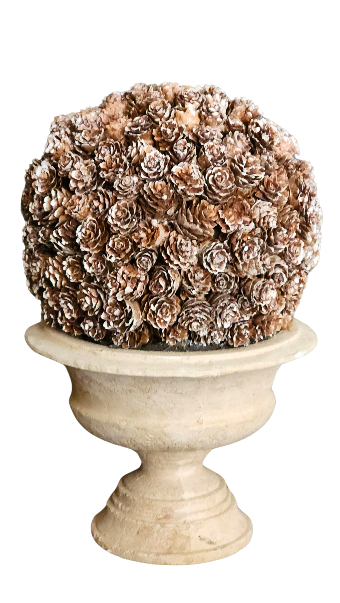 Pinecone Topiaries Decor Pair