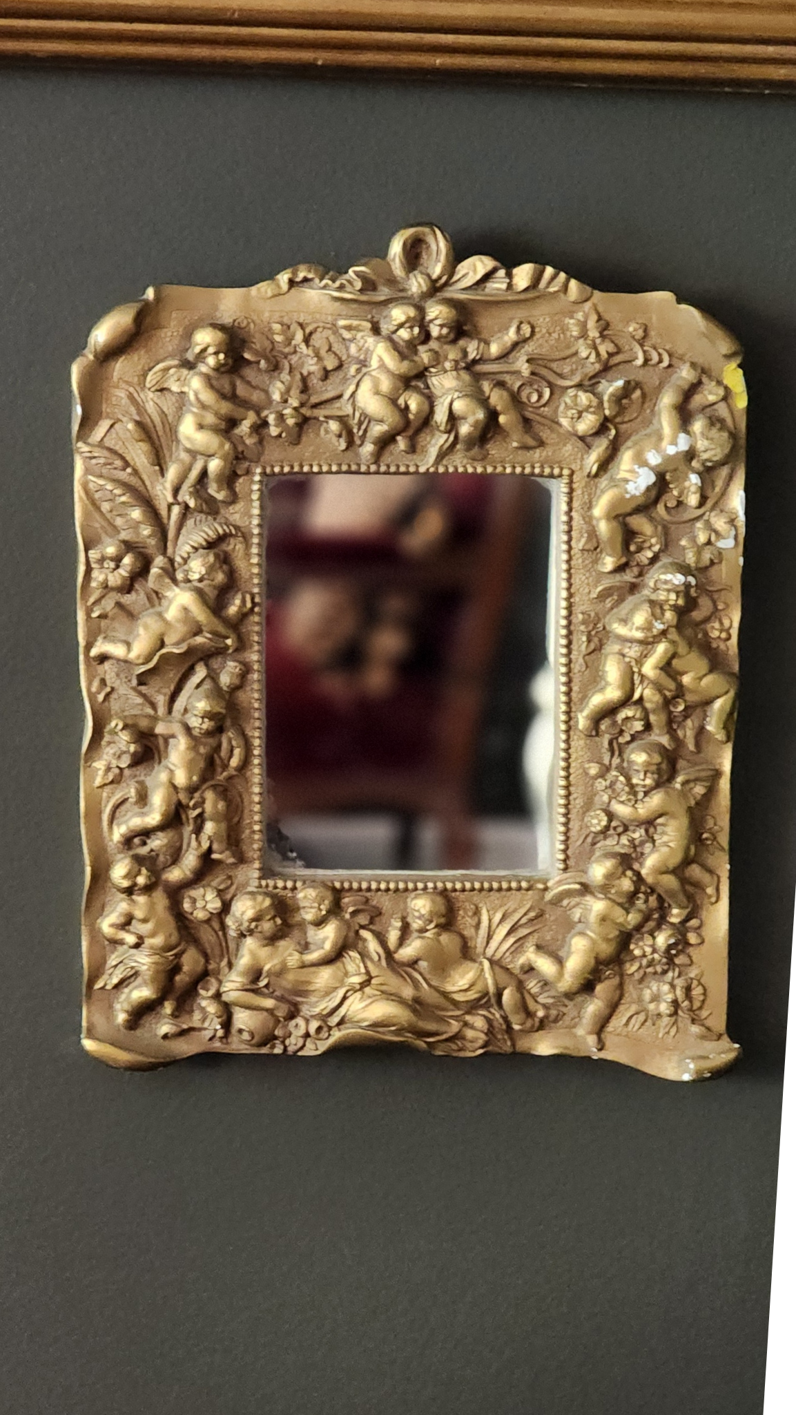 Ornate Mirror- Putti Mirror