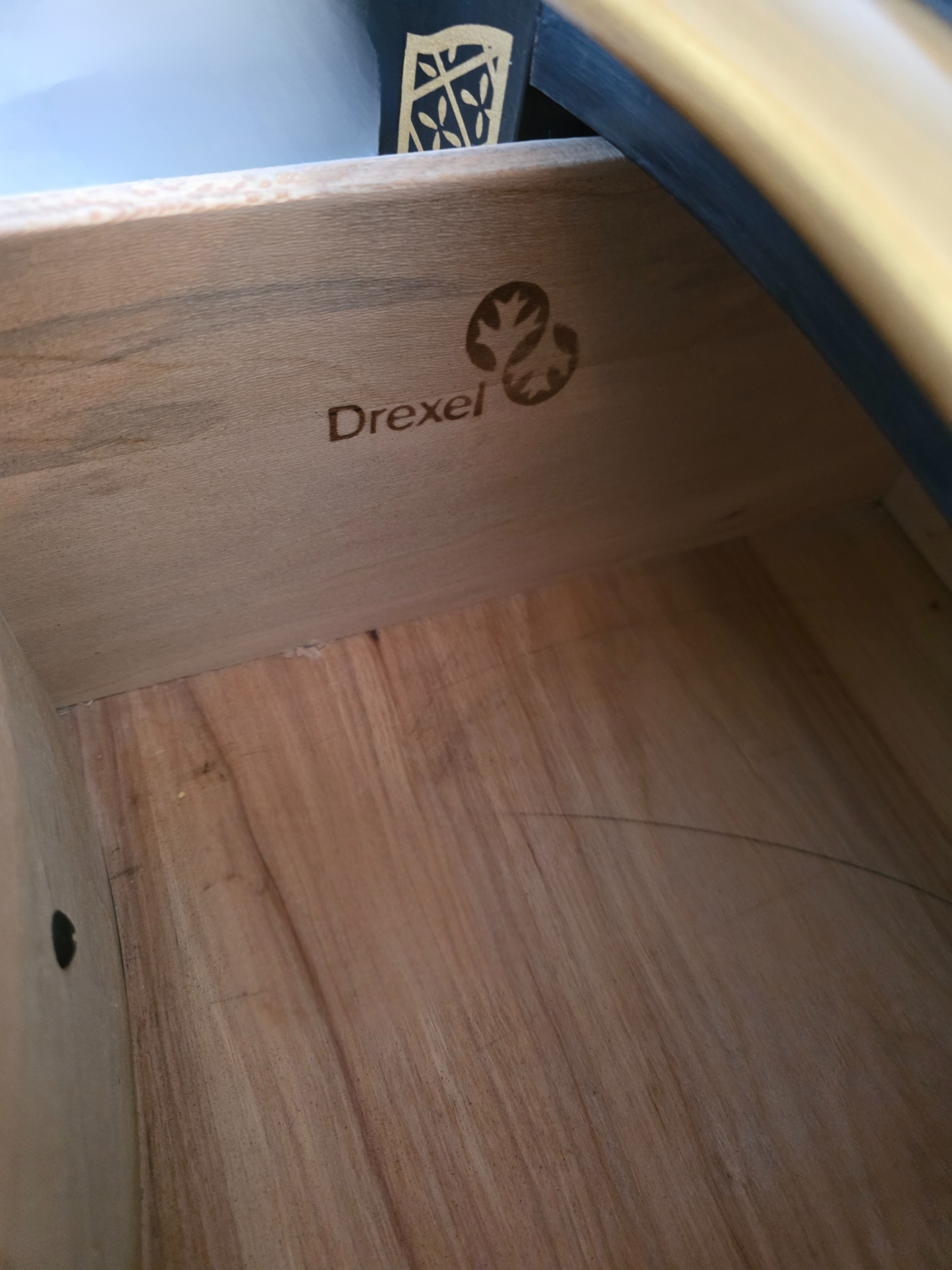 Vintage Chinoiserie Bombe Dresser by Drexel Heritage