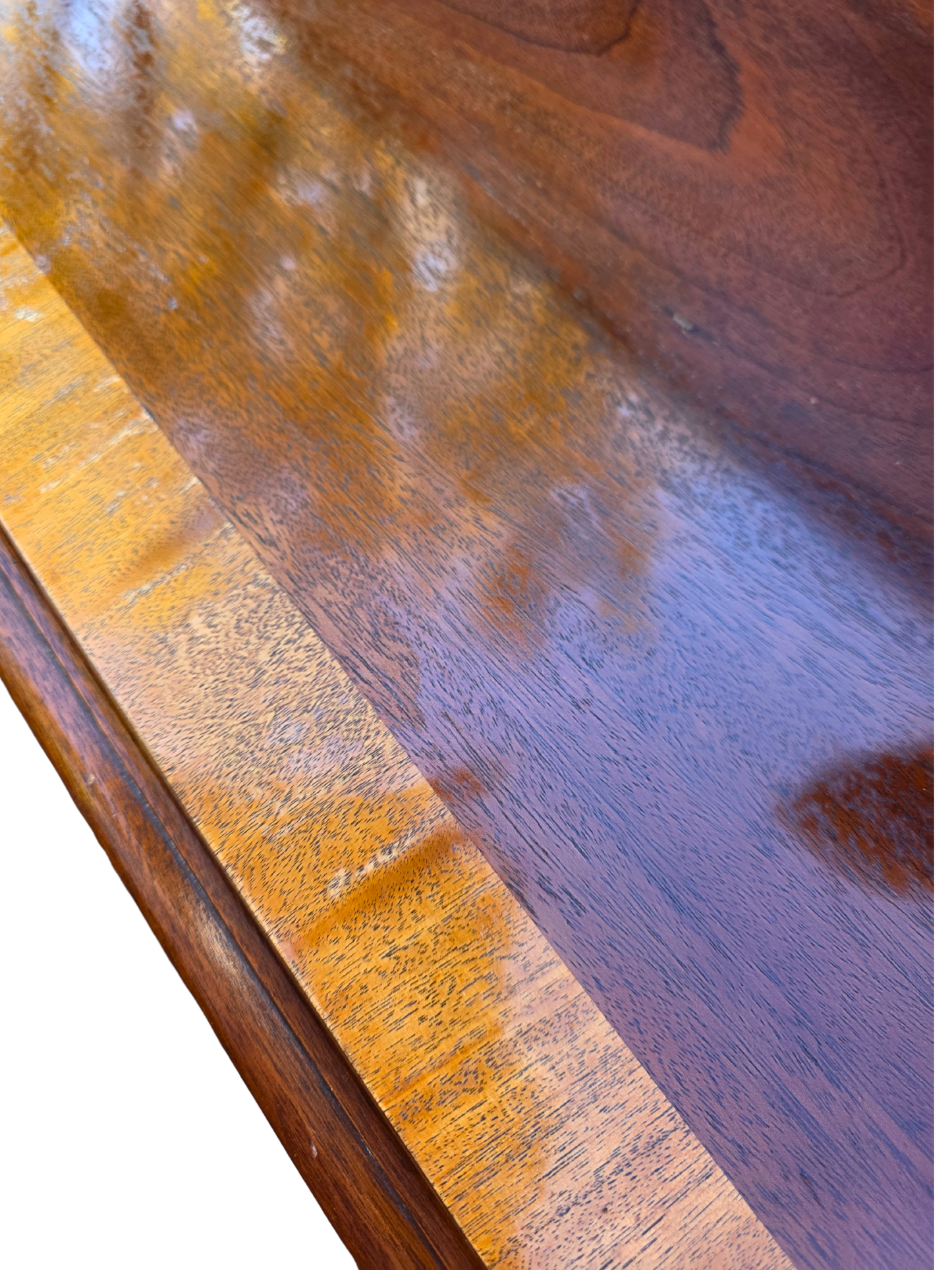 Pair of Dixie Banded Mahogany Chippendale Style Bedside Chests