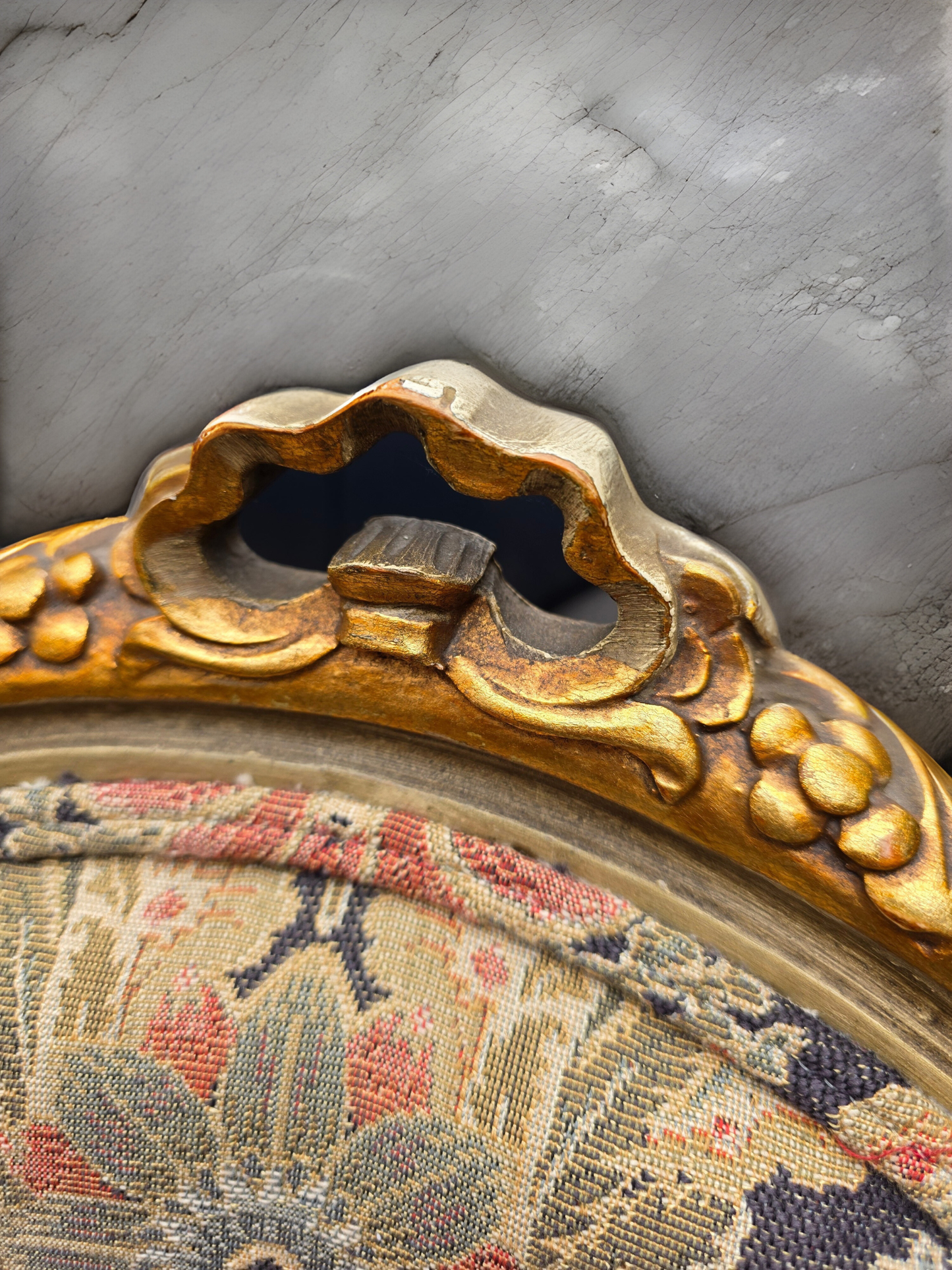 Pair of Louis XVI–Style Carved Fauteuil Armchairs