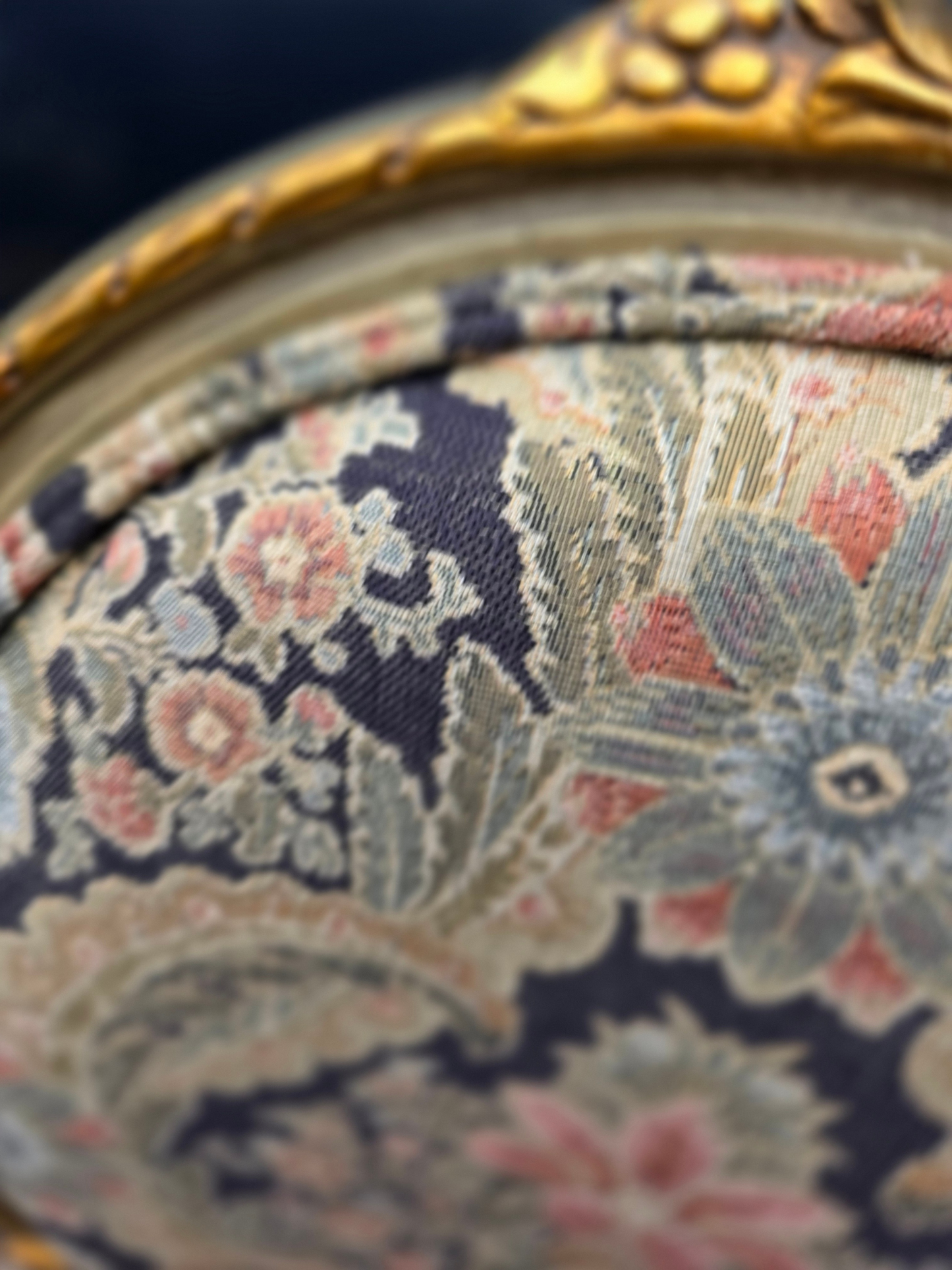 Pair of Louis XVI–Style Carved Fauteuil Armchairs