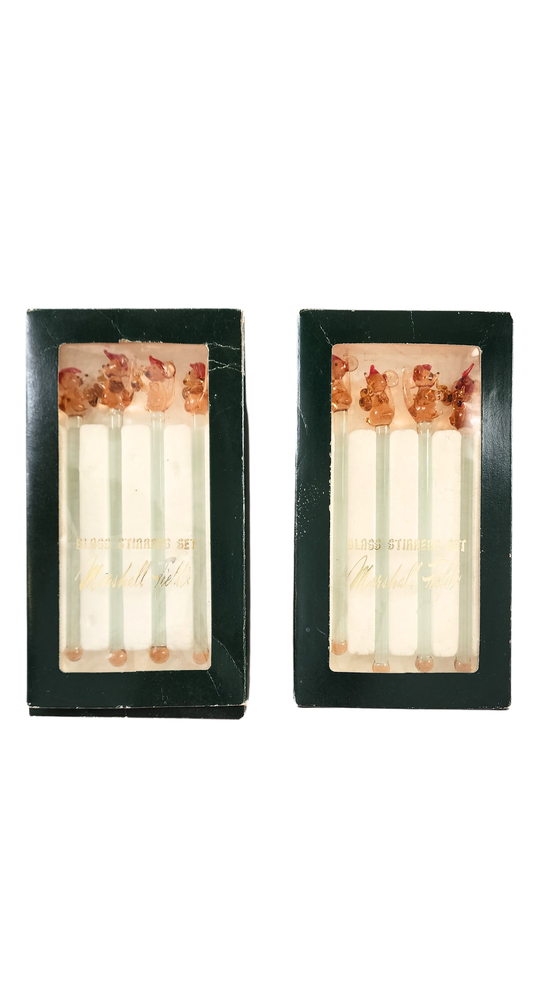 vintage Marshall fields drink swizzles musical mice