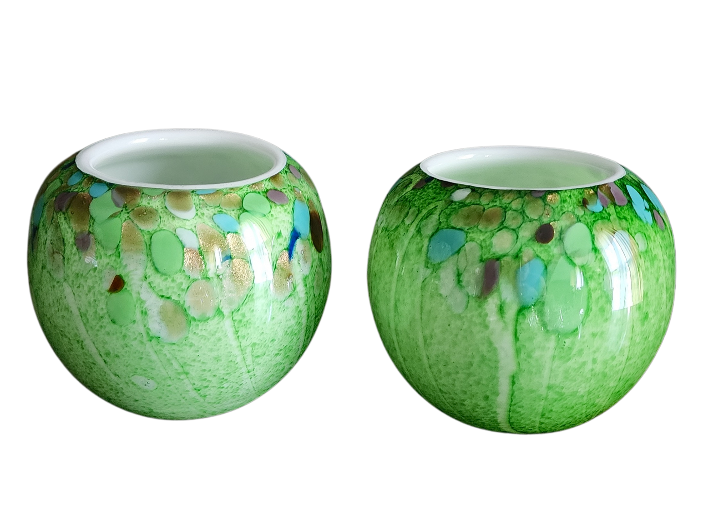 Green Murano Style Vase