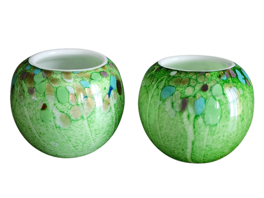 Green Murano Style Vase