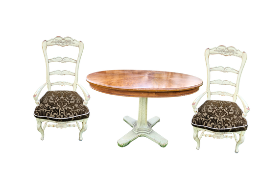 Habersham Dinette Set Table and Chairs With Custom Cushions - Set of 3