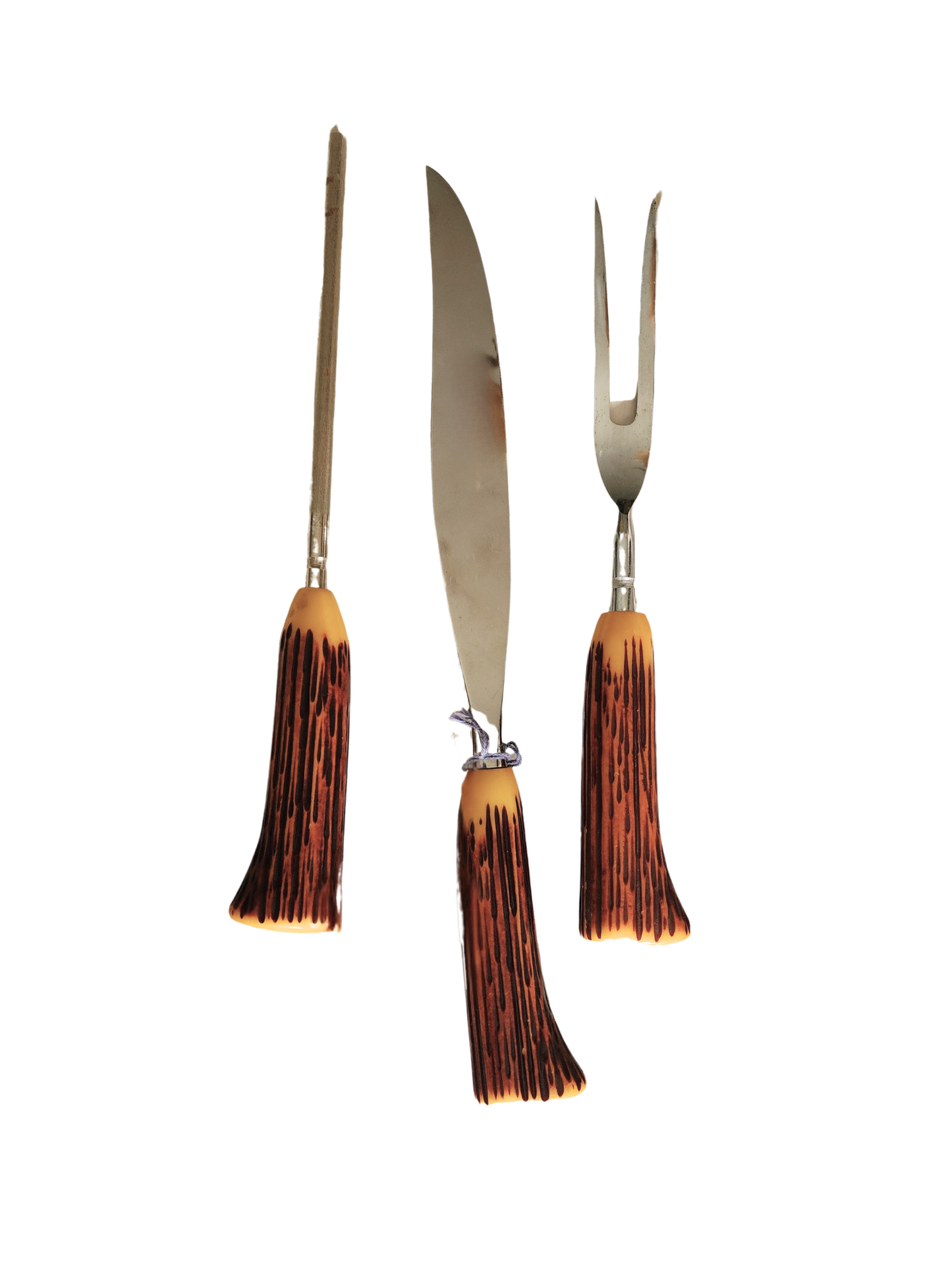3 Piece Faux Antlers Meat Carving Set Sheffield  England