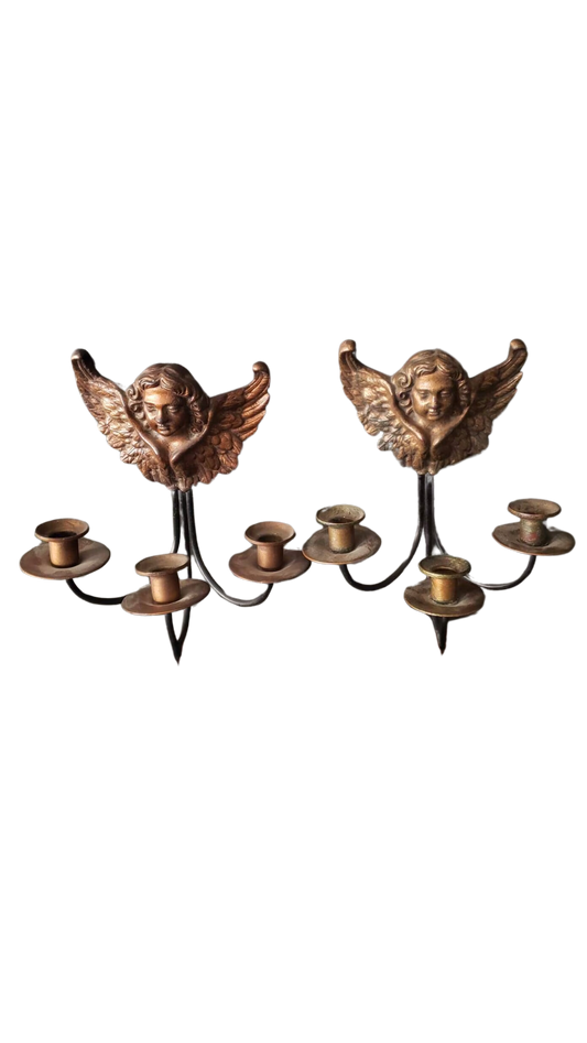 Timeless Elegance: Vintage Angel Wall Candle Sconces for Heavenly Home Decor