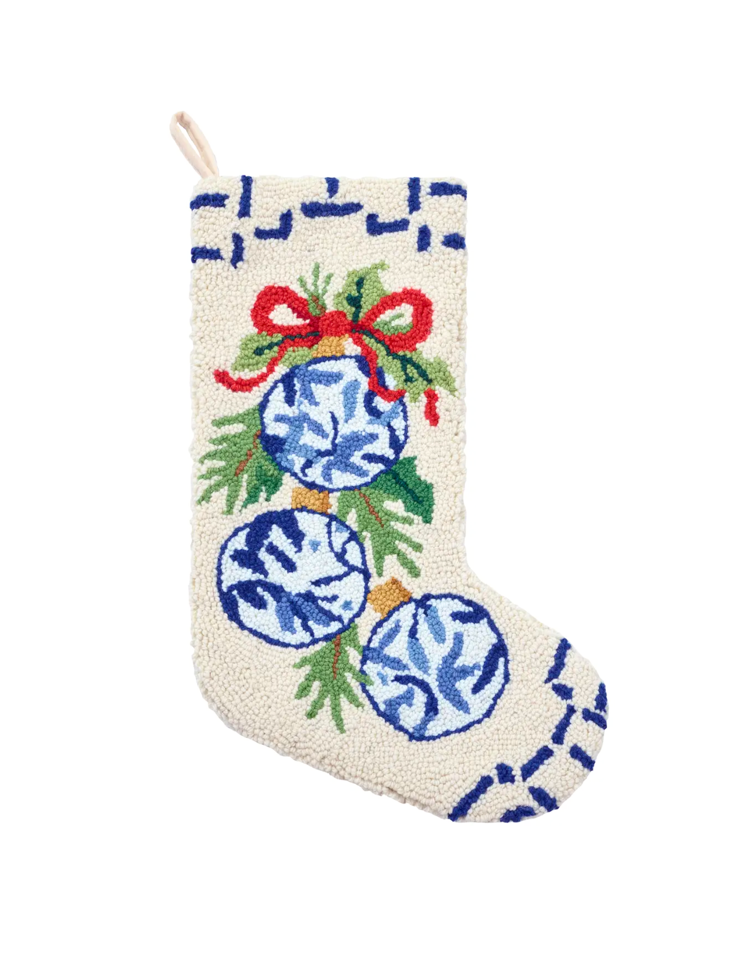 Chinoiserie Ornaments Hook Stocking