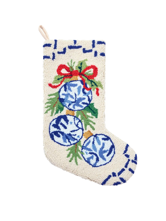 Chinoiserie Ornaments Hook Stocking
