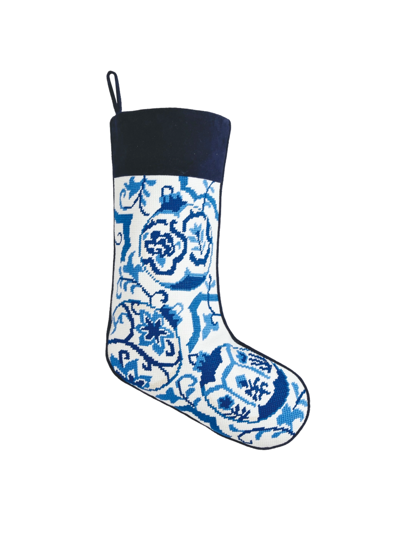 Chinoiserie Ornament Embroidered Stocking
