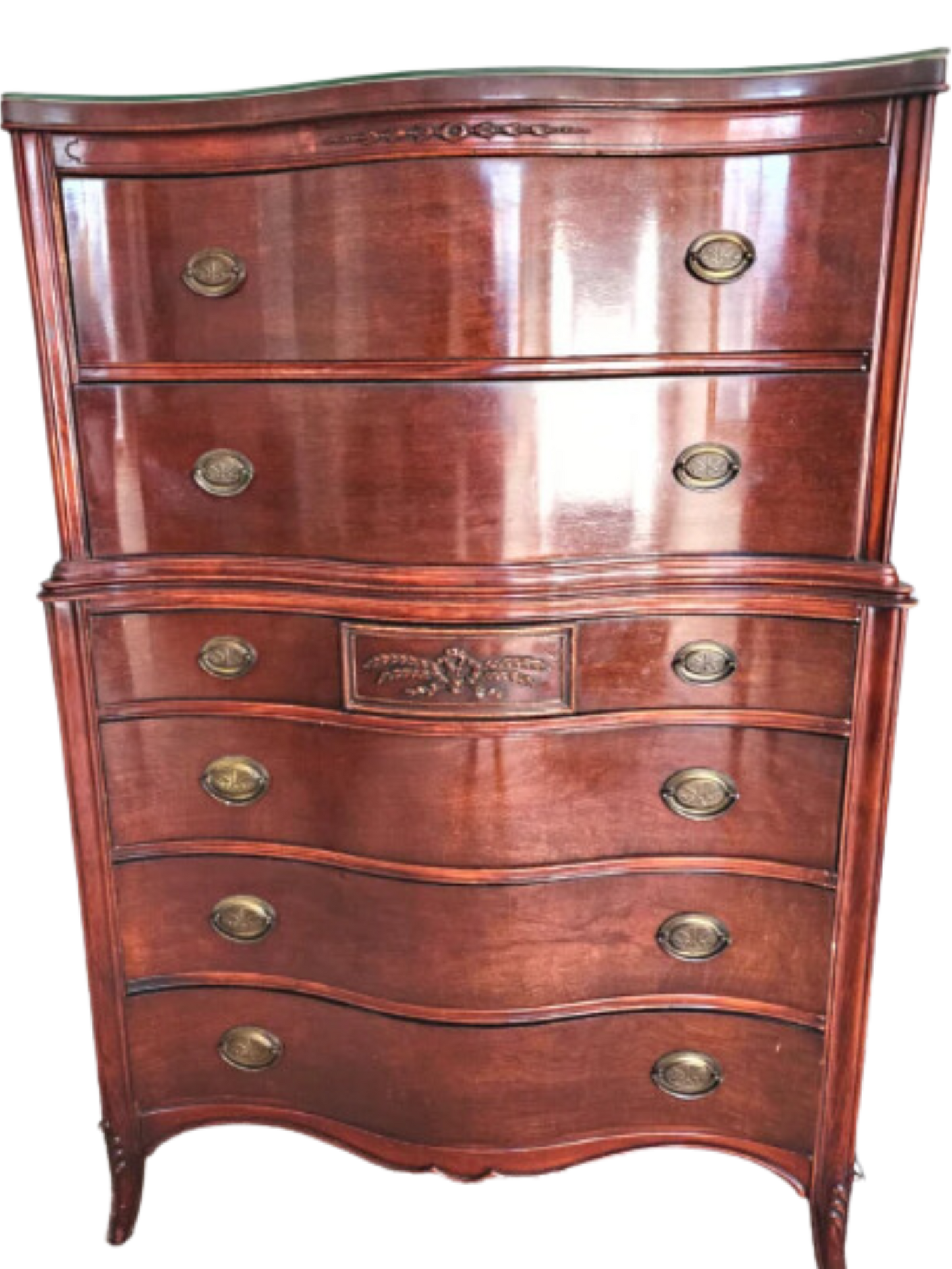 Hepplewhite style Mahogany Dresser | Highboy Mahogany dresser | 1940 Mahogany dresser