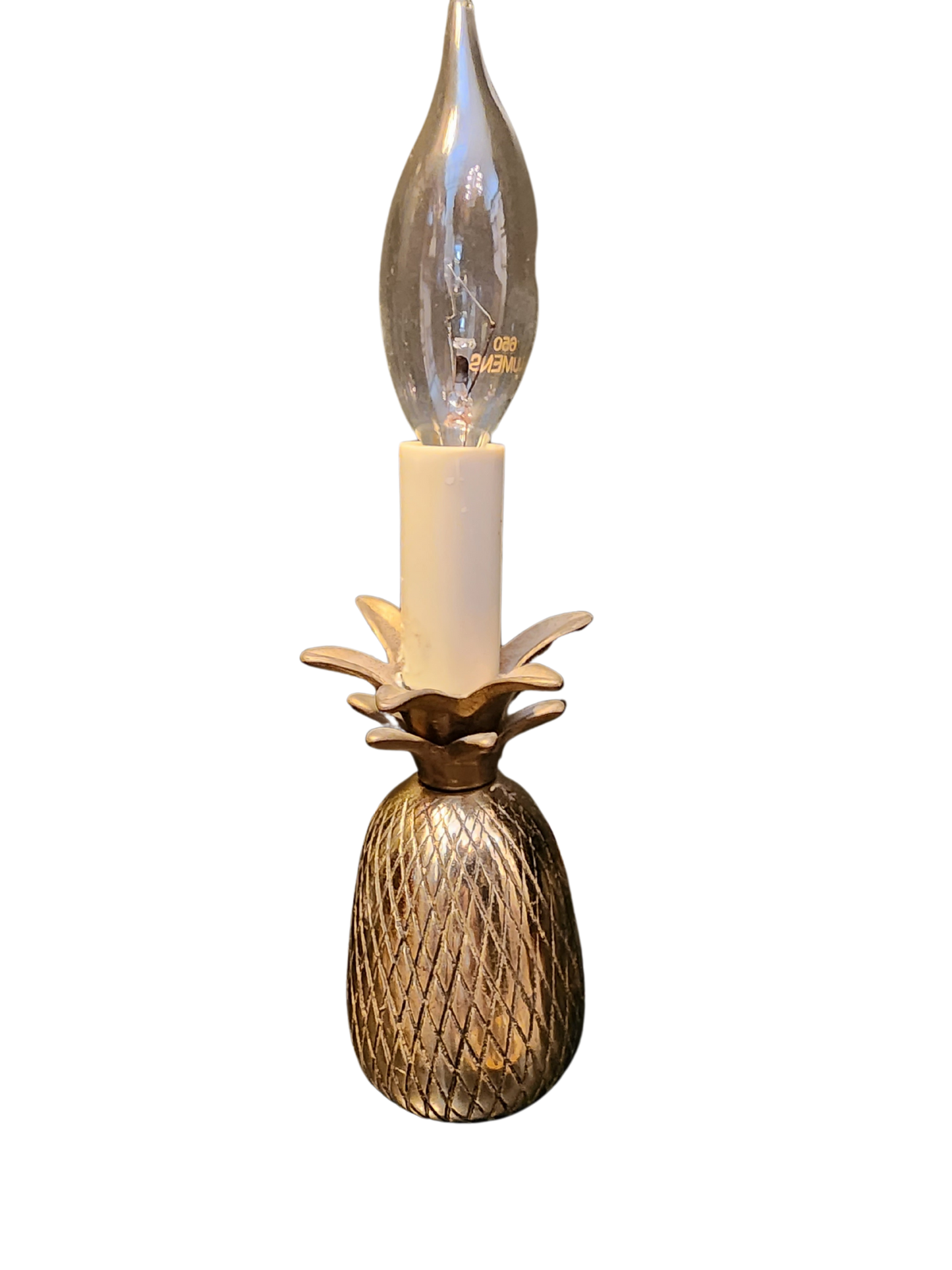 Pinapple brass lamp