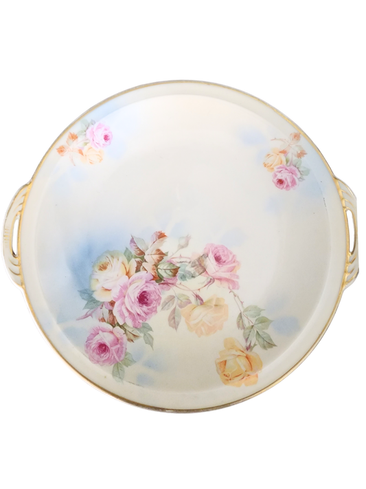 Prussia Cake Serving Plate Double Handle